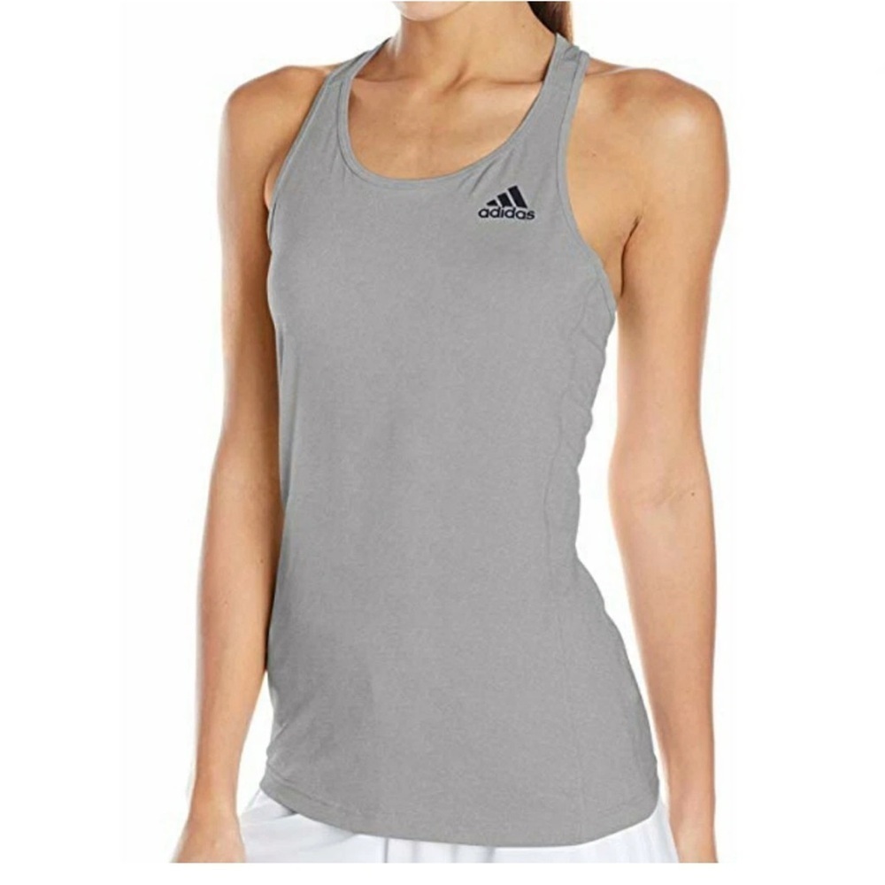 Adidas Training Performer Baseline Tank Top Size M In Gray